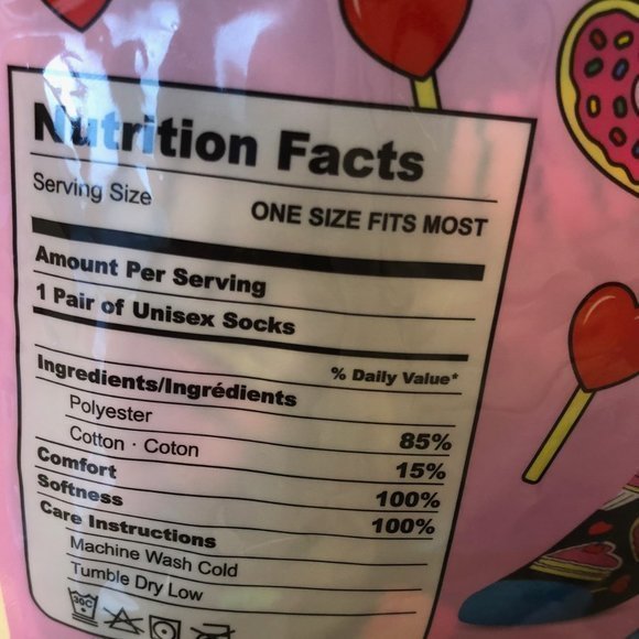 Main and Local Can't Bake My Eyes Off You Socks Size Onesize - Picture 3 of 3